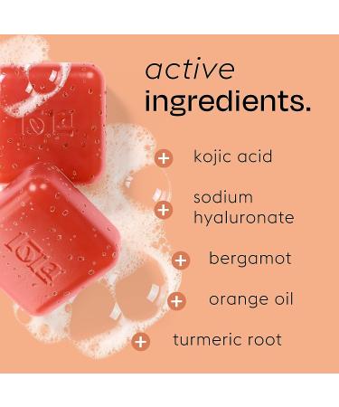 Lola Skincare Kojic Acid Soap with Turmeric, Orange Oil, and Papaya Extract for Skin Whitening & Brightening - Buy Online on GoSupps.com