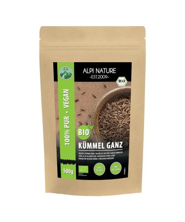 Buy Organic Caraway All (500g) - Raw Food Quality Gluten-Free & Vegan From Controlled Organic Cultivation - Buy Online on GoSupps.com