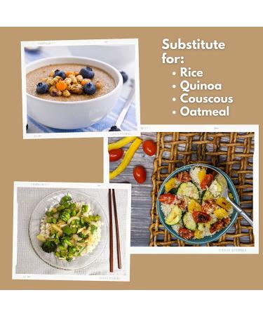 Shipetaukin Fonio African Supergrain 28oz - Gluten Free, Vegan, Non-GMO - Quick Cooking Whole Grain Substitute for Rice, Couscous, Quinoa - 1.75lb Pack - Buy Online on GoSupps.com