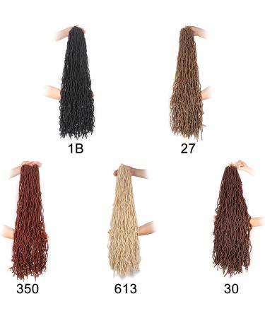 Xtrend 5 Packs Nu Faux Locs Crochet Braids 36 Inch Most Natural Soft Faux Locs Crochet Braid Hair Synthetic Hair African Roots Hair Extensions 27# 36 Inch (Pack of 5) 27# - Buy Online on GoSupps.com