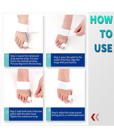 Best Bunion Corrector - Orthopedic Splint for Hallux Valgus & Hammer Toe - Men & Women Night Use - Buy Online on GoSupps.com