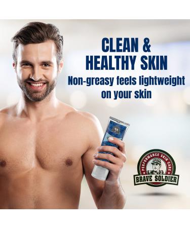 Brave Soldier Code Blue After Shave Gel - 3 fl. oz. - Cooling & Soothing Treatment for Men and Women - Buy Online on GoSupps.com