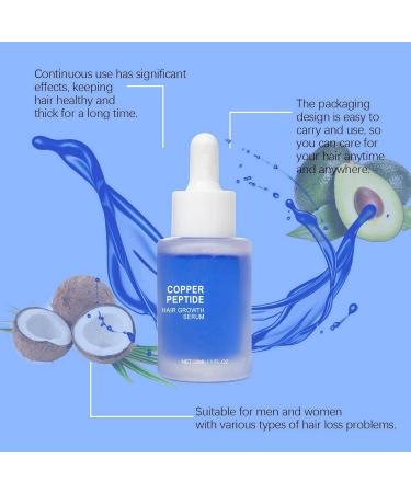 Fleava Copper Peptides for Hair Advanced Copper Peptide for Women Hair Growth Serum Serum Hair Copper Peptide Hair Growth Serum Copper Peptide Serum for Hair Loss Copper Peptide Hair Regrowth - Buy Online on GoSupps.com