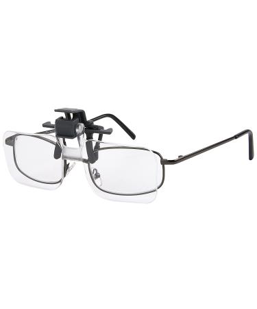Carson Clip and Flip 2x Power Magnifying Lens with +4.00 Diopters for Vision Enhancement - Buy Online on GoSupps.com