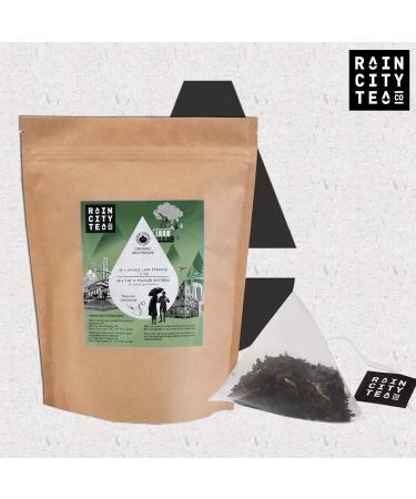 Misty Earl Grey Pyramid Organic Black Tea Bags 50 Compostable Whole Leaf Chai Tea Bags - USDA Certified l Cellulose Inner Packaging l - Buy Online on GoSupps.com