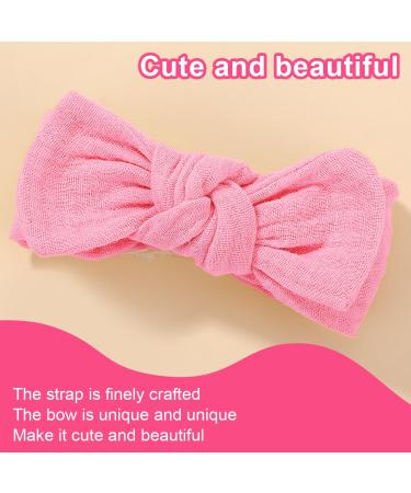 GXGM 3-Piece Baby Hairbands | Cute Headbands for Newborn Girls | Bow Hairbands for Infants - Buy Online on GoSupps.com