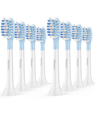 Ofashu Replacement Heads for Philips Sonicare DiamondClean Smart ExpertClean ProtectiveClean Premium Plaque Control C3 C2 C1 W HX9044, 8 White Sonic Electric Toothbrush Brush Head White Blue 8 Count (Pack of 1) - Buy Online on GoSupps.com