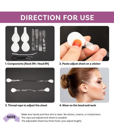 Navabelle Premium Face Lift Tape - Instant Invisible Face & Neck Lift with Bands (40 PCs) - Buy Online on GoSupps.com