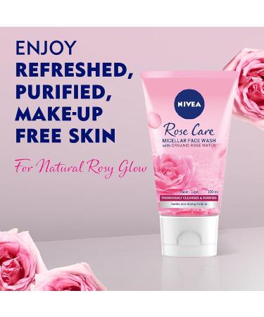  NIVEA NIVEA MicellAIR Pack of 6 Micellar Facial Cleansing Gels Rose Micellar (150 ml) Micellar Cleansing Water with a Soothing Rose Scent - Buy Online on GoSupps.com