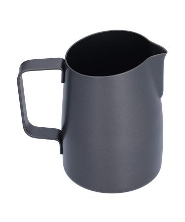 Milk foam jar 400 ml sloping mouth black 304 stainless steel sloping mouth milk foam jar milk jugs coffee accessories