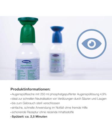 Actiomedic Eye Rinse Biophos 74 4.9% - Sterile Phosphate-Buffered Eye Solution 250ml | International Shipping Available - Buy Online on GoSupps.com