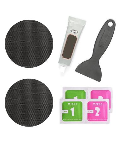 ifeolo Trampoline Patch Repair Kit 4 inch Circle On Patches | Repair Trampoline Mat Tear or Hole in a Trampoline Mat 2 Piece