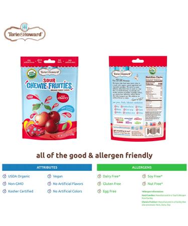 Torie and Howard Chewie Fruities  Sour Cherry  4 Ounce Chewie Fruities Sour Cherry 4 Ounce (Pack of 1) - Buy Online on GoSupps.com