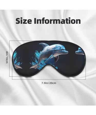Unique 3D Dolphin Print Eye Mask | Soft Unisex Sleep Shade for Travel & Yoga - Buy Online on GoSupps.com