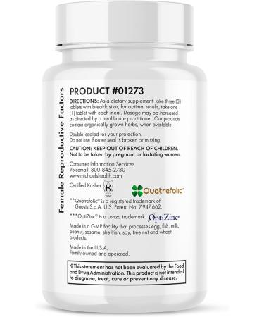 MICHAEL'S Health Naturopathic Programs Male & Female Reproductive Factors Couples' Pack - 60 Vegetarian Tablets Per Bottle - Nutrients for Conception Support - 20 Servings Per Bottle - Buy Online on GoSupps.com