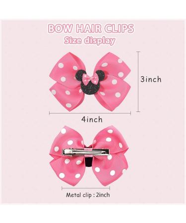 Hair Clips for Girls Hair Bows Girls Pink Hair Bows Hair Scrunchie for Women Girls Hair Accessories Cosplay Accessories for Carnival Headpiece Party Supplies (Pink D) - Buy Online on GoSupps.com