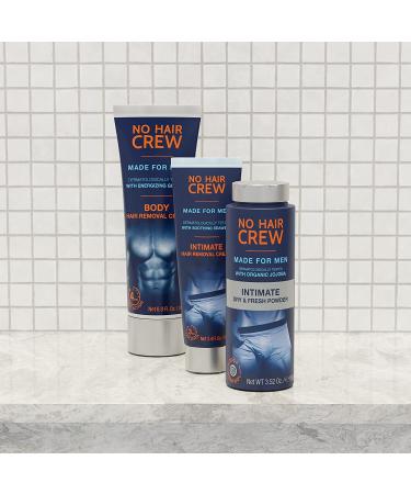 No Hair Crew Mega Bundle: Intimate and Body Hair Removal Creams for Men with Dry & Fresh Powder - Buy Online on GoSupps.com