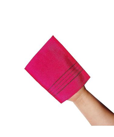 NOPIGO Korean Exfoliating Body Scrubber Set - 4pcs Green and Red | Asian Bath Washcloth for Dead Skin | Exfoliating Sponge, Mitt Glove - Buy Online on GoSupps.com