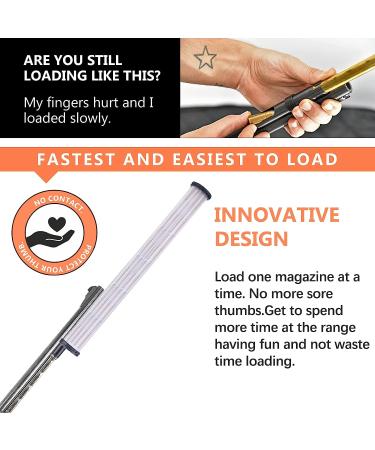 Ludex Rifle Tubular 176 Round Speed Loader for .22/.17 Ammo - Designed for Henry Lever Action Tube Fed Rifles - 22 Mag/22LR/22S Magazine Speed Loader - White Tube - Buy Online on GoSupps.com