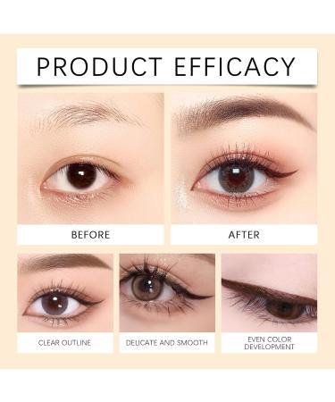 Sinye Eyeliner Pencil Double Sharp Eye Pencil 24 Hours Waterproof Eyeliner 2in1 Accurate Clothing and Eyebrow Pencil Smooth and Easy to Color No Smudging Bronze - Buy Online on GoSupps.com