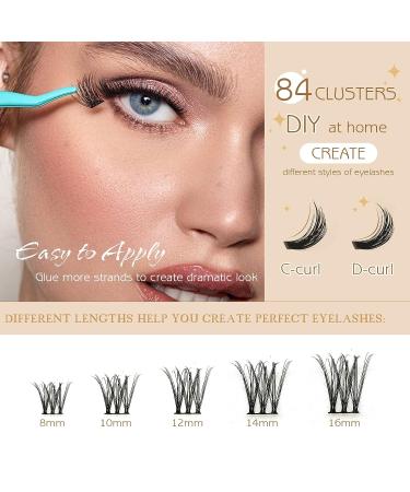 84 Pcs Cluster Lash Extensions for Natural Wispy Look - Thin Band & Soft - SNR18 - Buy Online on GoSupps.com