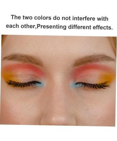 Healeved 2pcs 4 Double Ended Eye Shadow Stick Cosmetics Lipstick Applicator Makeup Tool Makeup Supply Sponge 6.1x1CMx2pcs As Shownx2pcs - Buy Online on GoSupps.com