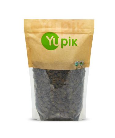 Yupik Organic European Pumpkin Seeds No Shell 1 kg Gluten-Free Non-GMO Kosher Vegan Raw Pepitas Unsalted Unroasted Plant-Based Protein Healthy Snacks Ideal for Baking & Topping 1 kg (Pack of 1)