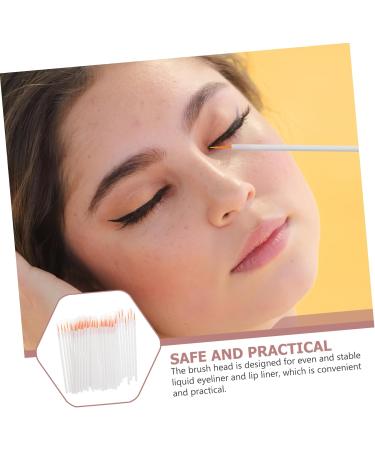 VINTORKY 100pcs Disposable Eyeliner Brush Eye Makeup Eyelash Mascara Tool Mini Tools Nylon White - Buy Online on GoSupps.com