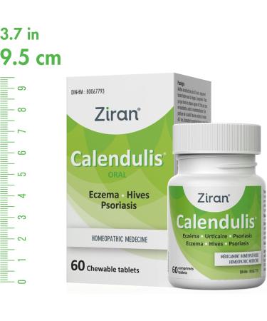 Ziran Calendulis Calendula for Hives/Eczema/Psoriasis (Oral - 60 Tabs) - Buy Online on GoSupps.com