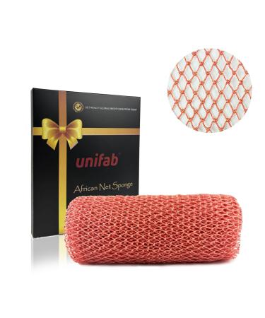 African Net Sponge Authentic Real African Exfoliating Net Bath Sponge Wash Cloth Exfoliating Washcloth African Net Cloth Body Scrubber for Shower Pink