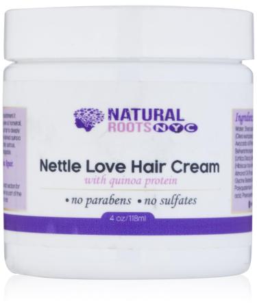 Hair Cream Moisturizing Nettle Cream Honey Quinoa Protein Hair Treatment For Deep Nourishment Paraben and Sulfate Free For Curly Wavy Dry Hair For Damaged Hair 4 oz