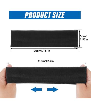 Wide Headbands 6Pcs Set for Women and Men - Stretchy Elastic Hair Bands for Gym, Yoga, Running - Soft Sweat Absorbing Headbands - Buy Online on GoSupps.com