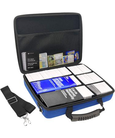 Extra Large Card Game Case for 2300-2500+ Cards Suitable for The Expansion of C.A.H Game Cards and All Other Card Games(Blue)