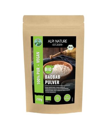 Bio Baobab Powder 250g - Organic Gluten-Free Vegan | Natural Monkey Bread Tree Superfood - Buy Online on GoSupps.com