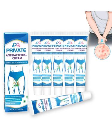 Private Antibacterial Cream 20g Fast Relieves The Itching Burning Cracking Feeling and Remove Smell External Use Itchy Body Cream for Men (6Pcs)