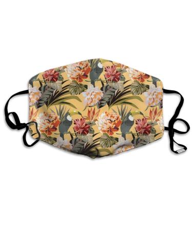 Exotic Summer Model Washable Reusable Mask Cotton Anti Dust Half Face Mouth Mask For Kids Teens Men Women With Adjustable Ear Loops