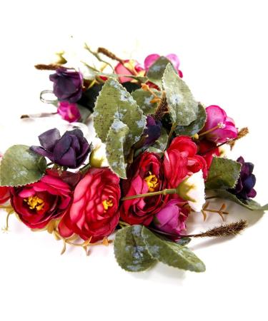 Ever Fairy Flower Crown Headband with Adjustable Ribbon for Women Girls Hair Accessories - Buy Online on GoSupps.com