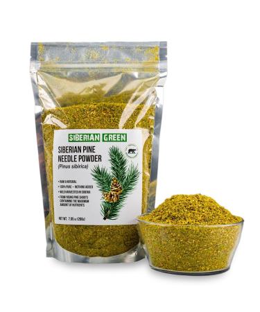 Siberian Green Pine Needle Tea Loose Powder 200g (7.05oz) Wild Harvested Pinus Sibirica White Pine Family from Altai - Buy Online on GoSupps.com