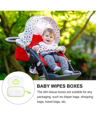MILISTEN Wet Wipes Dispenser Box - Travel-Sized Baby Wipe Container in Green - Keep Wipes Fresh On the Go - Buy Online on GoSupps.com