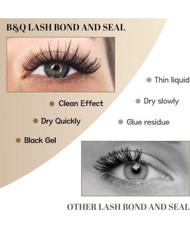 Lash Bond & Seal Kit for DIY Eyelash Extensions - Waterproof, Long Lasting 10ml Black Glue + 5ml Seal - Buy Online on GoSupps.com