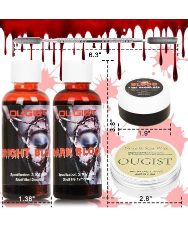 Scars Wax Halloween Special Effects Kit - Makeup Stage Fake Wound Moulding Skin Wax with Blood Gel and Fake Bloods - Buy Online on GoSupps.com