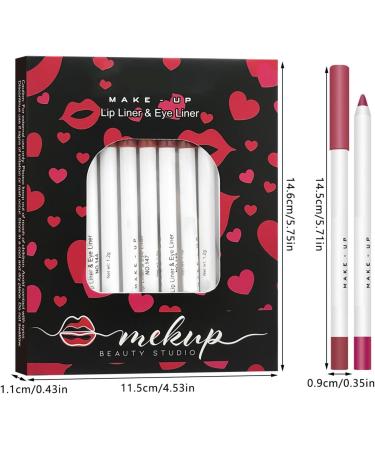  G n rique Lip pencil lip liner | Lip pencil sharpener set of 12 - Natural matte lip makeup pencils waterproof lip gloss nude color for girls and women - Buy Online on GoSupps.com