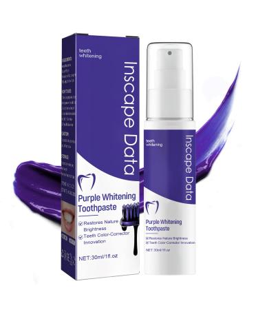 Purple Toothpaste for Teeth Whitening  Purple Teeth Whitening - Purple Toothpaste for Tooth Stain Removal & Colour Correcting