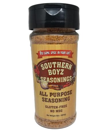 Southern Boyz All Purpose Cajun Creole Seasoning, 8 Ounce Shaker (No MSG, Gluten-Free Blend), 8 Ounce (Pack of 1)