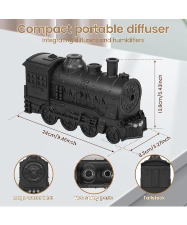 Essential Oil Diffuser 300ml Retro Train Humidifier Quiet Train Shape Aromatherapy Diffuser with Auto Shut Off Function 2 Spray/Night Light Modes Portable Mini Humidifier for Home Office Bedroom - Buy Online on GoSupps.com