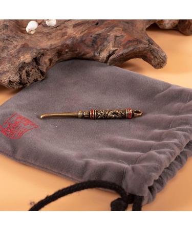 Yannies Ear Wax Removal Tool - Retro Brass Dragon Portable Ear Cleaning Curette (2-Pack) - Buy Online on GoSupps.com