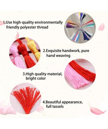 25 Handmade DIY Tassels - Silky Soft Craft Mini Tassels for Jewelry Making & Decoration - Buy Online on GoSupps.com
