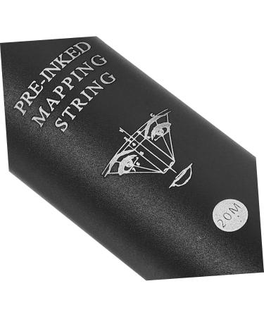 IWOWHERO 1 Box String Ink Eyebrow Mapping Kit Brow Line Eyebrow Locating Ruler Black Aluminum Alloy 9.00X2.40X2.40CM Black - Buy Online on GoSupps.com
