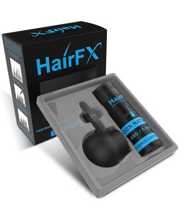 HairFX Hair Perfecting 2-in-1 Kit (DARK BROWN) - Instant Hair Thickening Fibers & Spray Pump for Women & Men - Buy Online on GoSupps.com