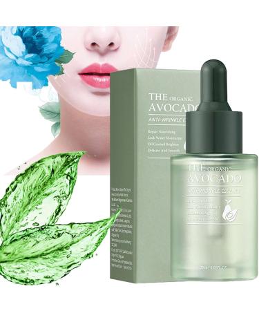 Saoore Organic Avocado Anti-Wrinkle Serum Moisturizing and Hydrating, Organic Avocado Anti-Wrinkle Essence, Saoore Anti-Aging Serum, Fades Wrinkles, Repairs and Nourishes (1 pcs)